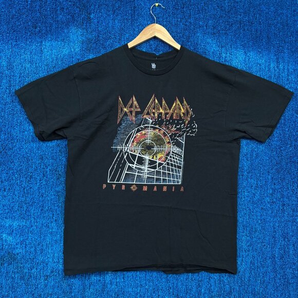 Def Leppard Pyromania Rock T-Shirt Size Large - Picture 1 of 4
